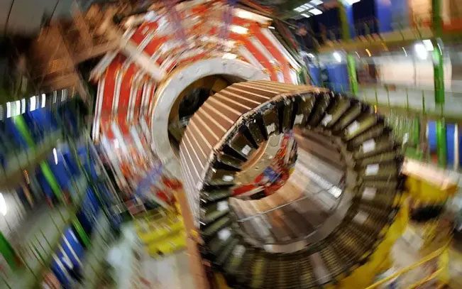 The core of a compact electromagnet in a factory in Switzerland