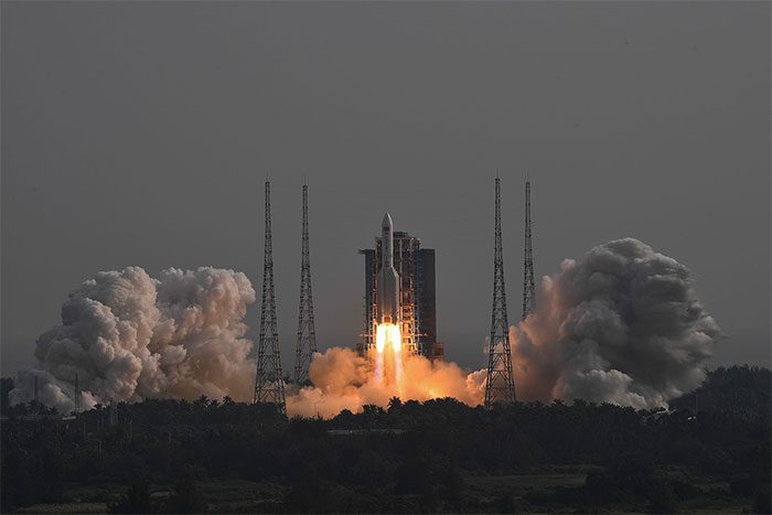 Long March 5B rocket carrying the Mengtian laboratory module launched on October 31.
