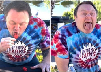 man sets world record eating 3 extremely spicy peppers in 8 72 seconds 120846