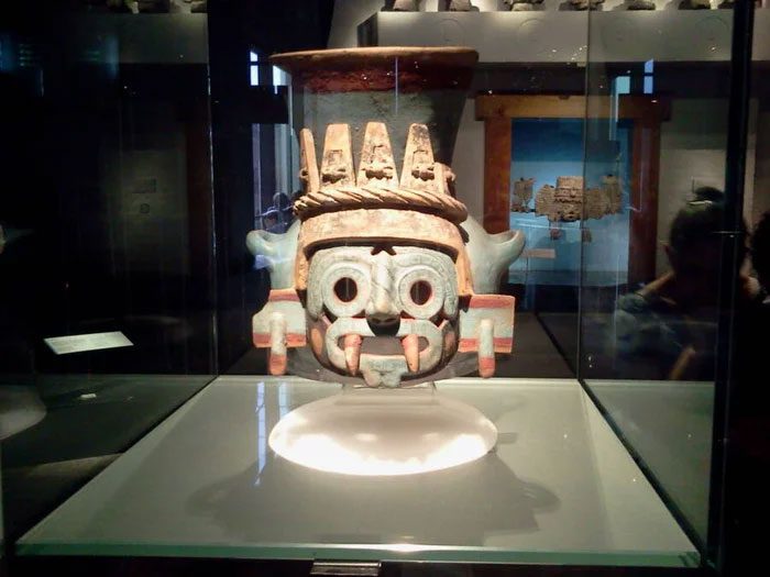 A representation of Tláloc similar to one found at the Toniná site.