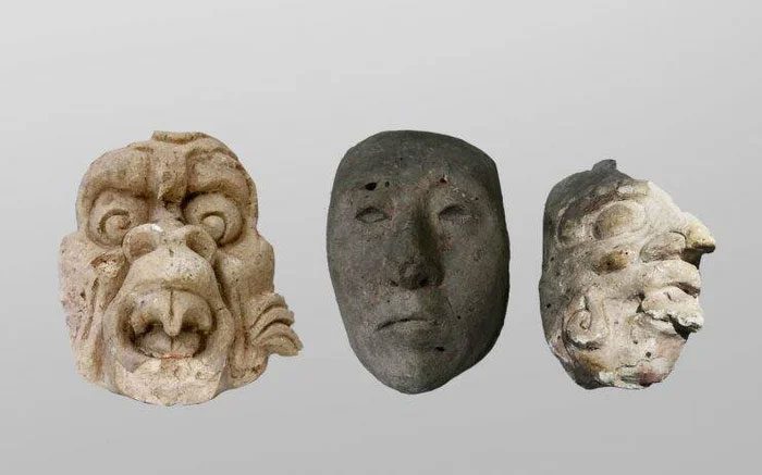 Some ancient Maya masks.
