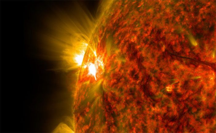 The Sun continuously produces numerous sunspots and emits significant solar winds