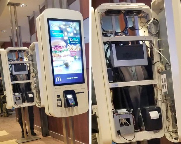 Vending machine at McDonald's