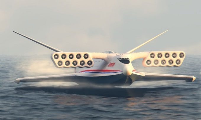 The Aerocon Wingship will glide above the ocean surface instead of flying high.
