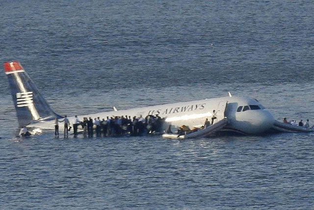 Landing on water eliminates the risk of significant friction causing explosions of components.