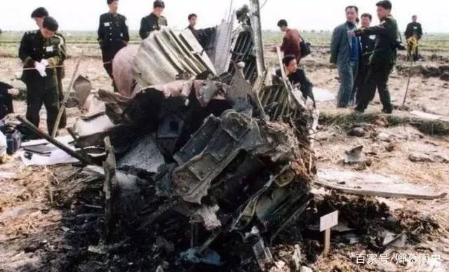 The plane shattered into many pieces