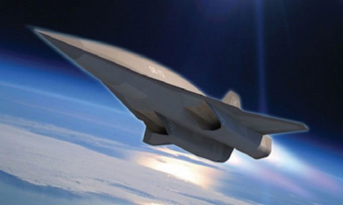 Design of the SR-72 aircraft.