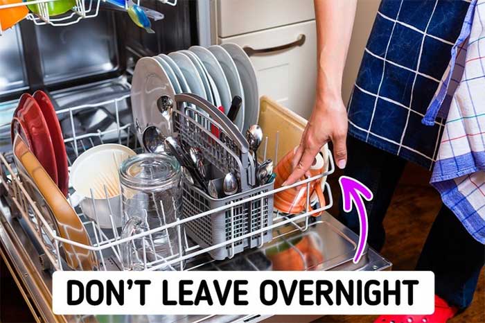 Leaving Dirty Dishes in the Dishwasher Overnight