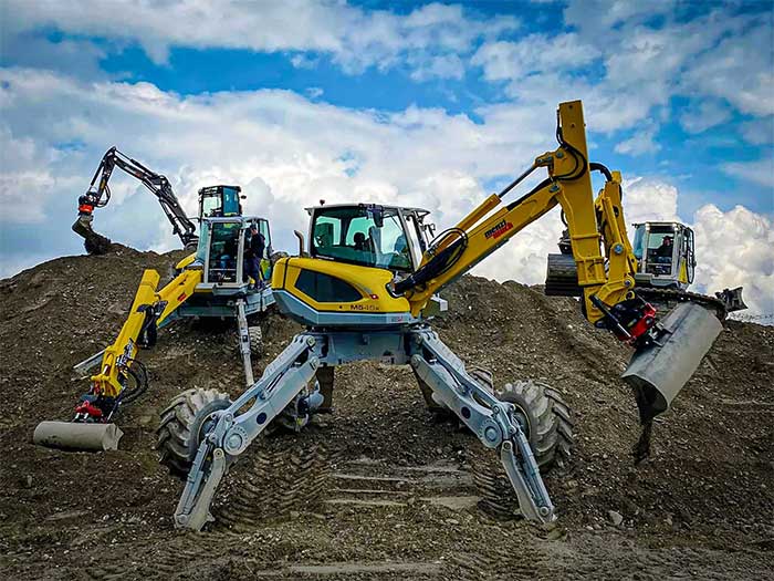 Walking Excavator