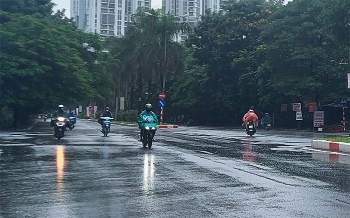 Cold air and rain with wind cause a significant drop in temperatures in Northern Vietnam.