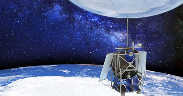 Simulation of the ASTHROS telescope hovering above Earth