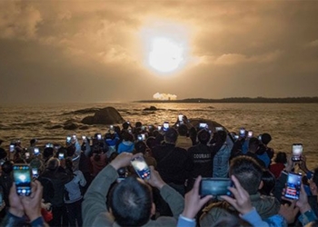 netizen shares video of artificial sun launched into the sky in china what is the truth 118290
