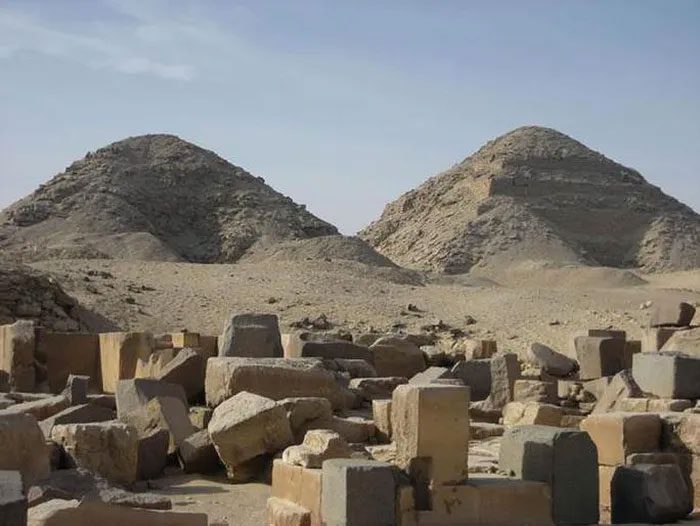 Part of the ancient Abusir cemetery