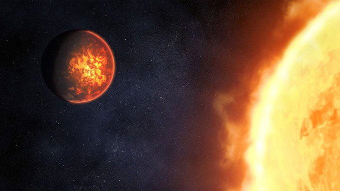 Simulation of the planet Janssen orbiting the Copernicus star.