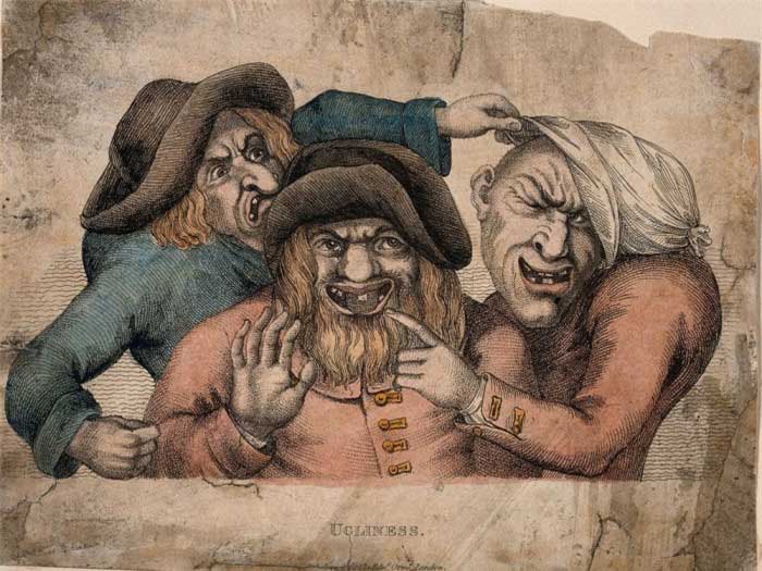 Three men with peculiar appearances.