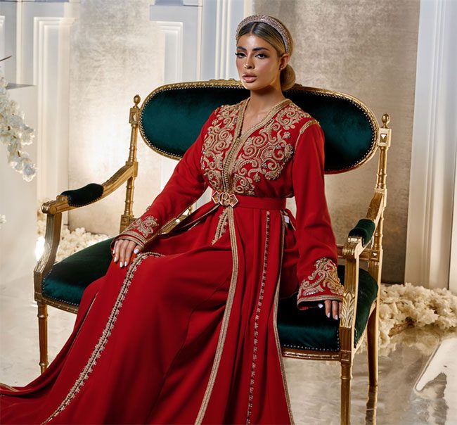 Djellaba Bziwiya and Takchita are two traditional garments unique to Morocco.