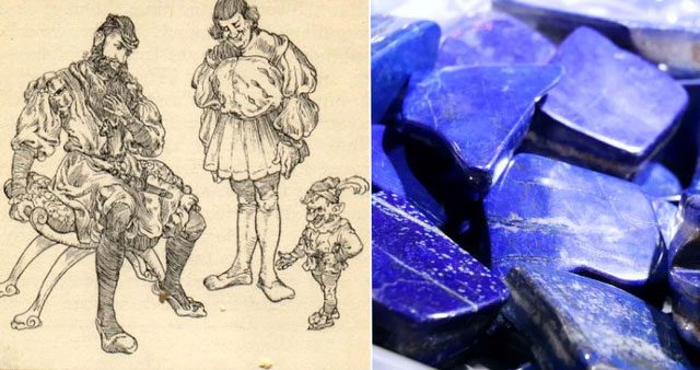 Cobalt is a blue transition metal.