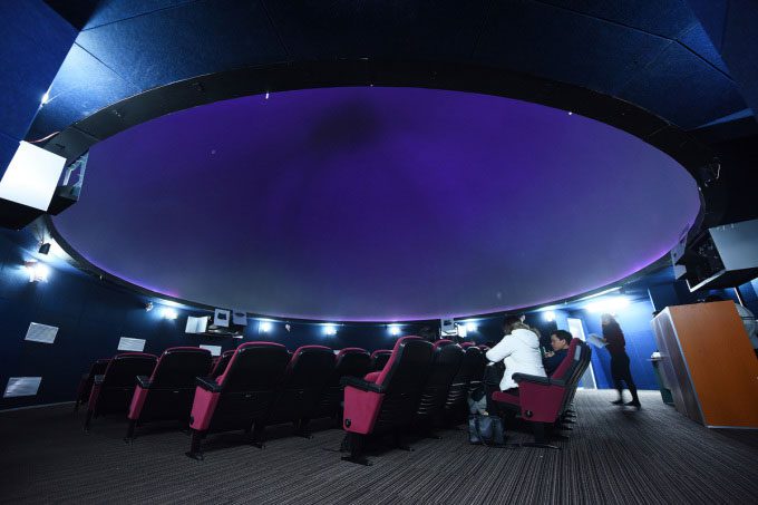 The dome-shaped planetarium at the Hoa Lac Observatory