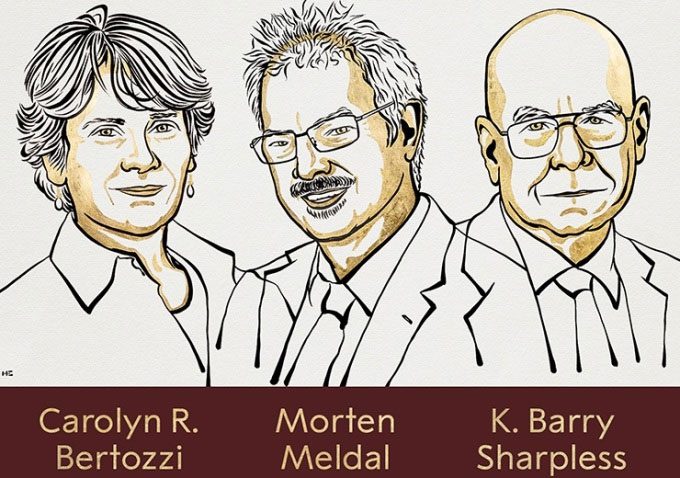 Scientists honored at the Nobel Prize in Chemistry.