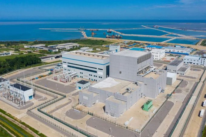Shidaowan Nuclear Power Plant in Shidao Bay, Shandong Province, China