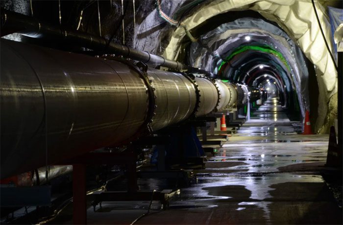 Inside the research facility.