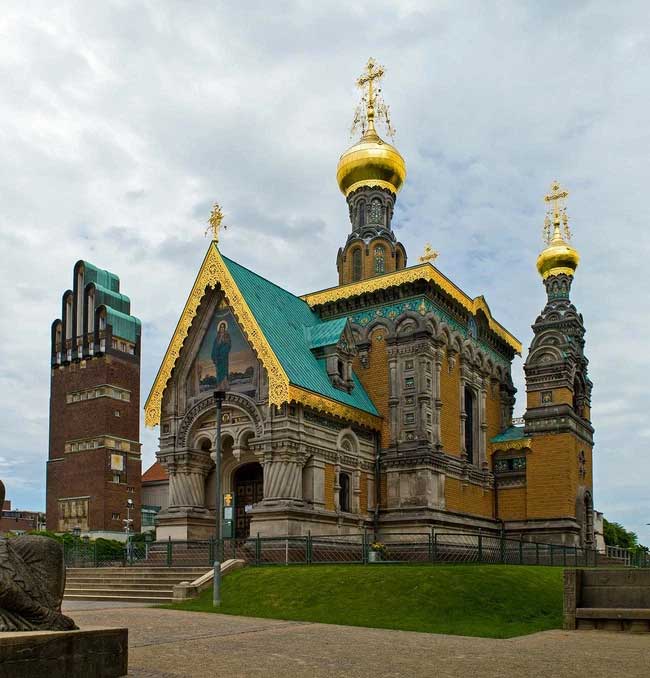 The chapel in Darmstadt (Germany) – the birthplace of Empress Alexandra Fyodorovna.