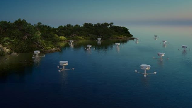 The SeaPod floating home designed by Ocean Builders based in Panama.