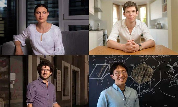 4 mathematicians awarded the Fields Medal