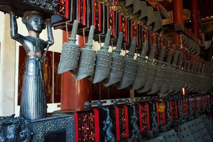 Bronze bells over 3,000 years old in China.