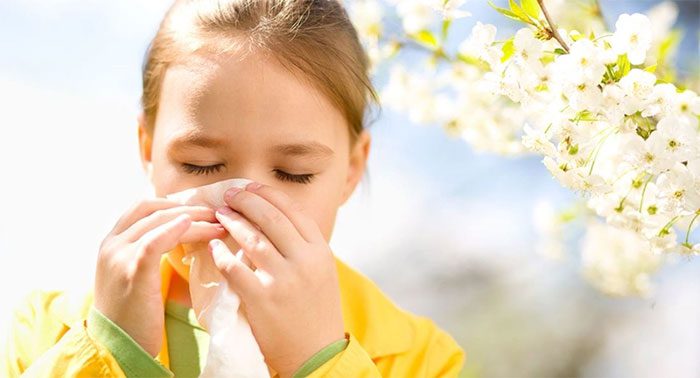 Sinus infections can occur due to pollen allergies.