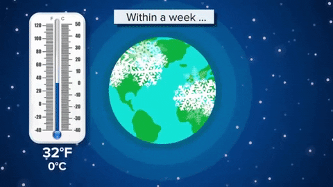 Earth will cool rapidly.