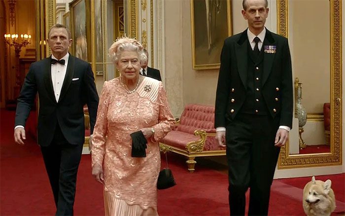 Queen Elizabeth II with actor Daniel Craig to promote the London 2012 Olympics.