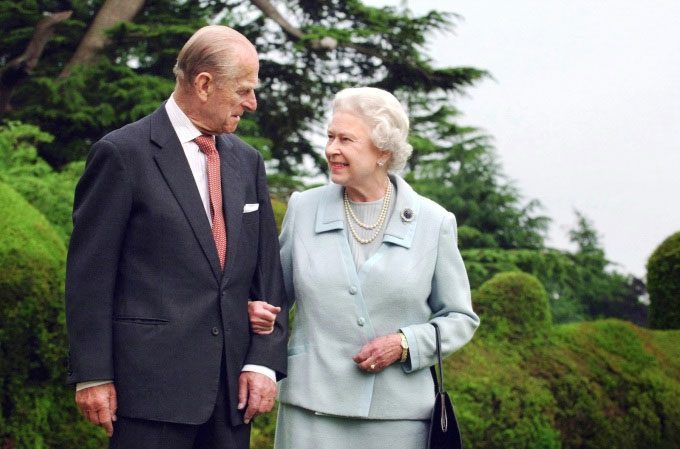 Queen Elizabeth and Prince Philip in Hampshire in 2007.