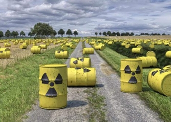 nuclear physicists collecting dangerous nuclear waste ceramics 119485