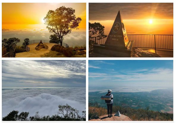 Ba Den Mountain with a stunning view for photography
