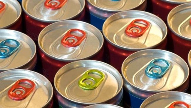 Energy drinks contain stimulants, primarily caffeine.