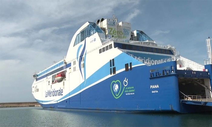 La Méridionale's zero-emission ferry.