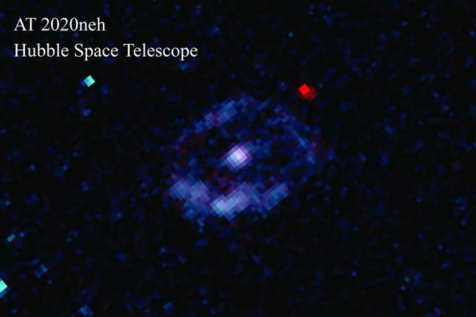 Actual image of the black hole represented through Hubble data