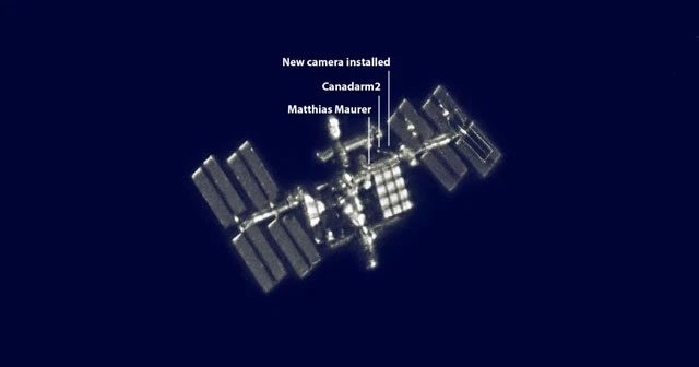 Sebastian Voltmer attempted to capture images of the astronauts outside the space station from his backyard.