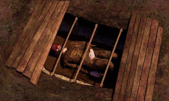 Reconstruction of the burial chamber of an immigrant to Serbia thousands of years ago