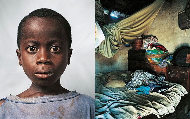 Unnamed girl, 9 years old, from Ivory Coast