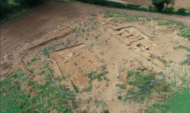 Overview of the site where the 1,700-year-old spa was discovered