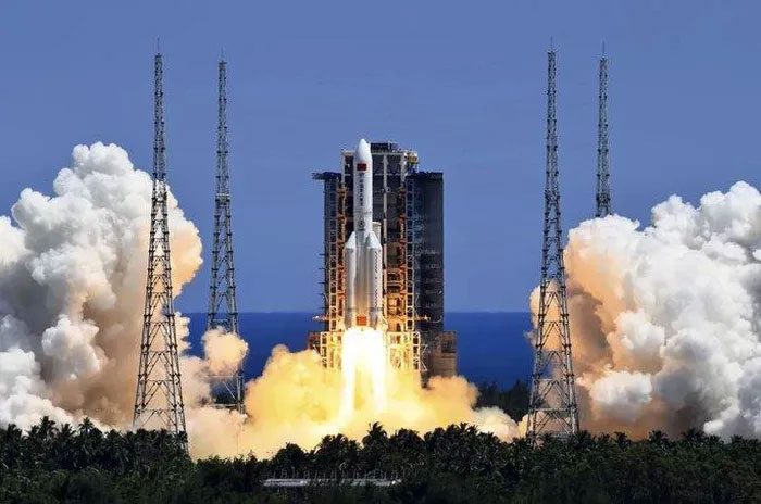 A Long March 5B rocket launch