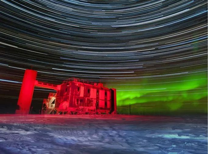 The "lonely" IceCube Laboratory in Antarctica