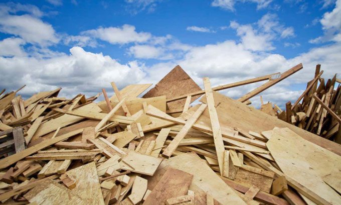 Waste wood can be recycled into new material with some properties better than natural wood.