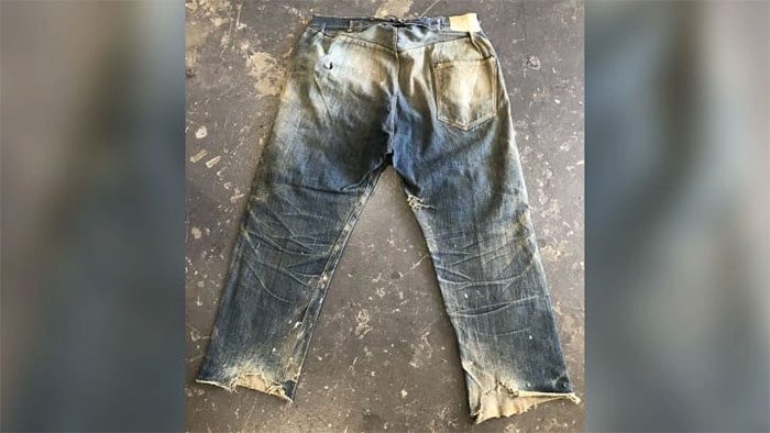 The jeans were purchased for over $87,000.