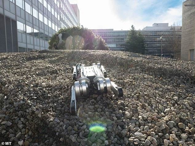 It is quite challenging to program a robot to run on rough terrain.
