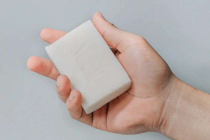 Soap combined with water disrupts the structure of viruses.