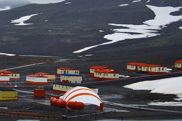 Villas Las Estrellas, one of the two civilian settlements in Chile's Antarctica.