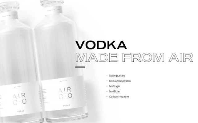 Vodka made from greenhouse gas emissions.
